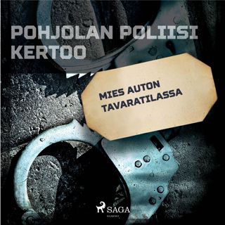 Mies auton tavaratilassa