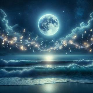 😴🌊🎵 Melodious WAVES, Enveloping MUSIC, for Nighttime WELL-BEING