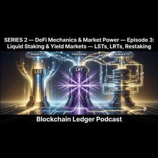 SERIES 2 — DeFi Mechanics & Market Power —Episode 3: Liquid Staking & Yield Markets — LSTs, LRTs, restaking