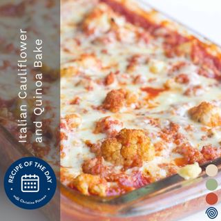 Italian Cauliflower and Quinoa Bake