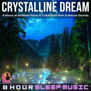 🌄 8 Hours of Ambient Piano & Guitar with Rainstorm & Brown Noise for Sleep | Crystalline Dream 😴