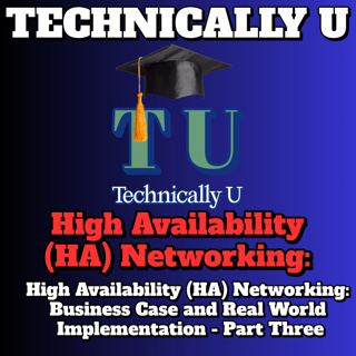 High Availability (HA) Networking: Business Case and Real World Implementation