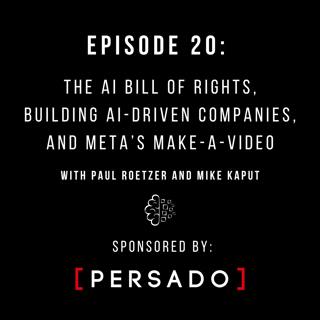 #20: The AI Bill of Rights, Building AI-Driven Companies, and Meta’s Make-a-Video