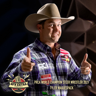 #123 3x World Champion Steer Wrestler Tyler Waguespack