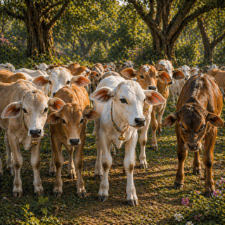 32. Krishna and friends become calf-boys