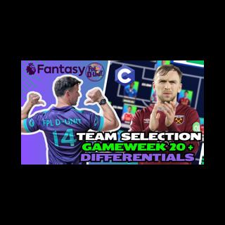 FPL TEAM SELECTION GW20 🔥💪| PLUS GW20 DIFFERENTIALS & PUNTS 🎲🐐| Fantasy Premier League Tips 2025/26