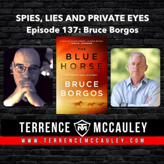 Bruce Borgos: a controversial wild horse round up in the Nevada desert leads to murder in THE BLUE HORSE
