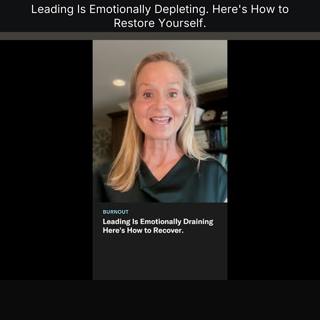 Leading Is Emotionally Depleting. Here's How to Restore Yourself.