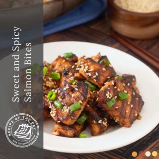 Sweet and Spicy Salmon Bites