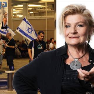 På tåget mellan Tel Aviv och Jerusalem: Cecilia Uddén, Jerusalem
