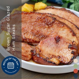 Brown Sugar Glazed Ham Steaks