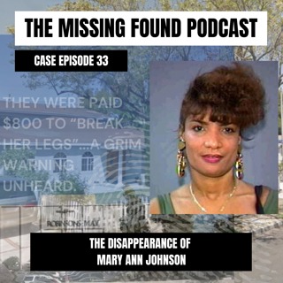 Case Episode 33: The Disappearance of Mary Ann Johnson | The Failed Hit, the Warning, Then She Vanished