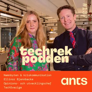 137. Namnbyten & kriskommunikation med Ellinor Bjennbacke, Opinions- och utvecklingschef - TechSverige