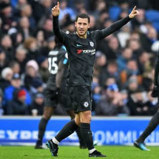 Hazard inspires Chelsea at Brighton
