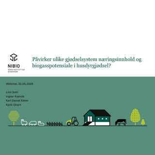 Påvirker ulike gjødselsystem næringsinnhold og biogasspotensiale i husdyrgjødsel?