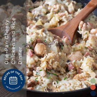 One-Pan Cheesy Chicken and Rice Dinner