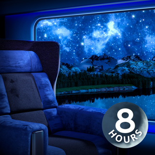 8 Hour Train Sounds + White Noise = BEST SLEEP EVER!