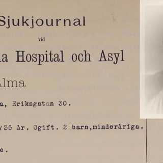 Alma låstes in på hospitalet