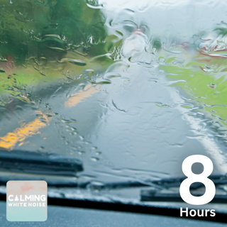 Gentle Rain on Windshield (8 Hours) | Rain Sounds for Sleeping, Relaxation, Meditation