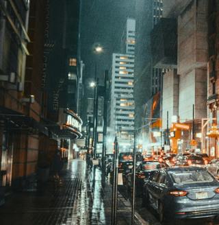 City Night Rain: 8-Hour Tranquil Ambience for Relaxation, Studying & Sleep