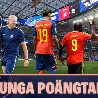 70. Tunga poängtapp för stornationerna