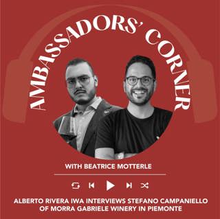 Ep. 2457 Alberto Rivera IWA interviews Stefano Campaniello of Morra Gabriele winery in Piemonte | Clubhouse Ambassadors' Corner