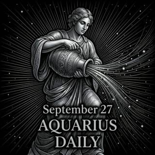 Sunday, September 27, 2026 Aquarius Horoscope Today