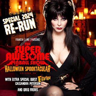The Super Awesome Pinball Show 2024 Halloween Re-Run w/ Elvira