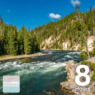 Flowing River Sounds for Sleeping (8 Hours) | Natural White Noise