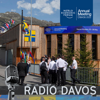 Day 1 at Davos 2022, with Nick Clegg of Meta and Kristalina Georgieva of the IMF