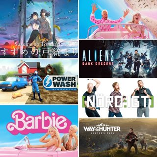 415. Den om Barbie, Suzume, Aliens: Dark Descent, Power Wash Simulator och Way of the Hunter