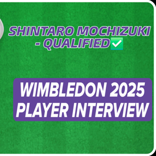 "I Am Improving Every Week" - Shintaro Mochizuki Interview | Wimbledon 2025 Qualifying R3