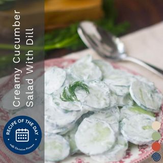 Creamy Cucumber Salad With Dill