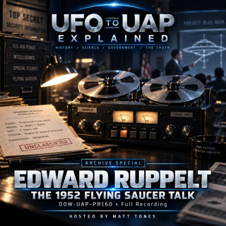 UAP/UFO History: Edward Ruppelt’s 1952 Flying Saucer Talk