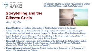 Storytelling and the Climate Crisis
