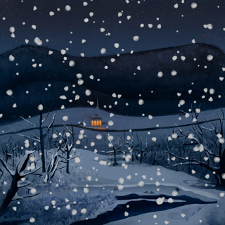 Southern Vermont Winter Ambience: Snow, Wind, and Late-Night NYE Musings