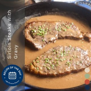 Sirloin Steaks With Gravy