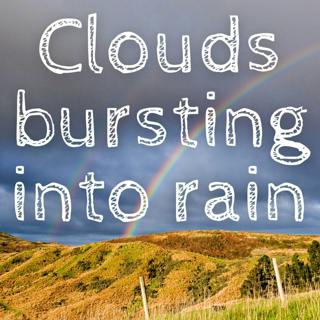 Relaxing and Spiritual Music with Clouds Bursting into Gentle Rain