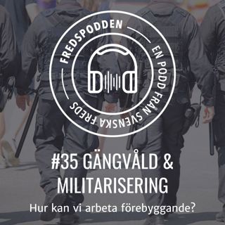 #35 Gängvåld och militarisering - Hur kan vi arbeta förebyggande? - Fredspodden