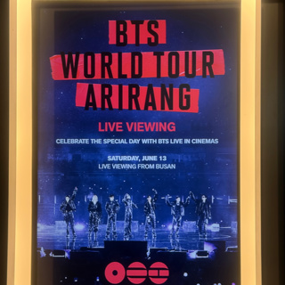 Go see the concert movie of BTS World Tour ARIRANG today