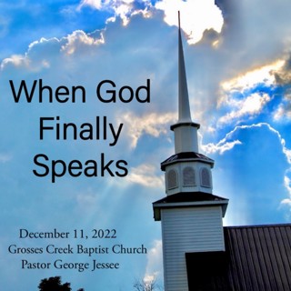 When God Finally Speaks