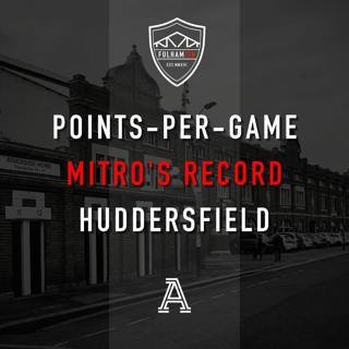 Points-Per-Game, Mitro's Record, Huddersfield