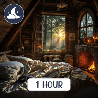 Fantasy Cottage in Enchanted Forest - ASMR Ambience for Sleep & Relaxation