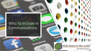 Project Management – Who To Include in Communications