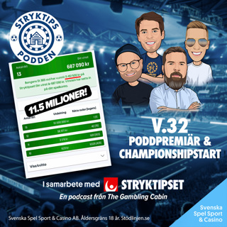 Stryktipset v.32 - Championship är tillbaka!