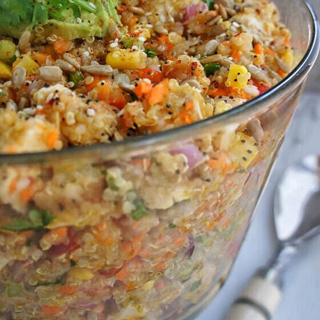 recipe of quinoa salad with chicken