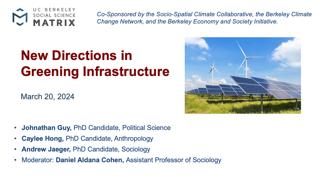 New Directions in Greening Infrastructure