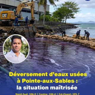 Déversement d’eaux usées à Pointe-aux-Sables : la situation maîtrisée