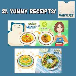 21. Yummy Receipts!