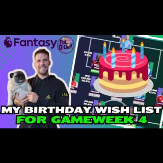 MY FPL TEAM BIRTHDAY WISHLIST FOR GAMEWEEK 4🎂🙏| Fantasy Premier League Tips 2025/26